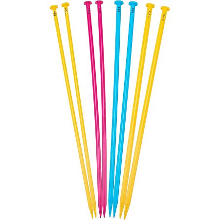  4 Pairs 4 Style Plastic Knitting Needles TOOL-NB0001-95-1