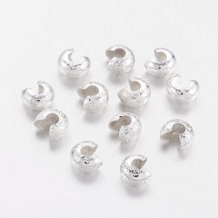 Brass Crimp Beads Covers LS-X-KK-G016-S-NF-1