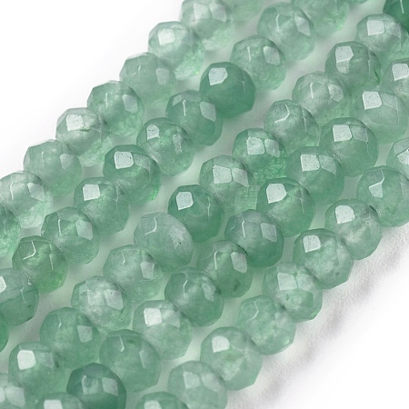 Dyed Natural Malaysia Jade Rondelle Beads Strands X-G-E316-2x4mm-40-1