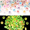 500Pcs 5 Styles Acrylic Beads MACR-TA0001-34-2