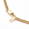 304 Stainless Steel Diamond Cut Cuban Link Chain Necklaces NJEW-JN03367-03-3