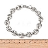 304 Stainless Steel Coffee Bean Link Chain Bracelets for Women Men LS-BJEW-F529-10A-P-4