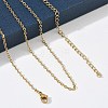 2.2MM 304 Stainless Steel Cable Chain Necklaces for Women SA-CBACA62-07G-1