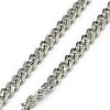 Tarnish Resistant Trendy Men's 201 Stainless Steel Curb Chain Necklaces NJEW-L043A-42P-2