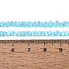 Electroplate Opaque Glass Beads Strands EGLA-Q139-01A-C15-4