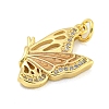 Real 18K Gold Plated Brass Micro Pave Cubic Zirconia Pendants KK-R159-05A-G-2