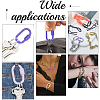 5Pcs 5 Styles Baking Paint Alloy Screw Locking Carabiners FIND-DR0002-39-5