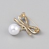 ABS Plastic Bead Zinc Alloy Brooches  JEWB-WH0021-78B-G-2