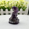 Natural Amethyst Carved Healing Snake Figurines PW-WG18724-07-1