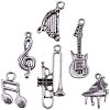 Sets of Musical Instruments Tibetan Style Alloy Pendants TIBEP-PH0004-17AS-4