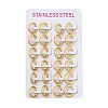 PVD Vacuum Plating 304 Stainless Steel Huggie Hoop Earrings for Women EJEW-F280-07K-G-4