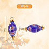 50Pcs Handmade Millefiori Beads Pendants PALLOY-PH0022-35-2