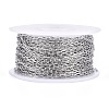 Tarnish Resistant 304 Stainless Steel Paperclip Chains CHS-F010-01A-P-01-3