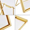 Glass Picture Frame with Iron Easel AJEW-WH0021-58A-4