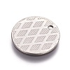 Tarnish Resistant Stainless Steel Pendants STAS-I098-02-P-2