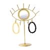 Iron Tabletop Detachable Jewelry Stand with Eye Shaped Vanity Mirror BDIS-K006-01G-1