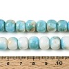 Ombre Effect Dyed Glass Beads Strands GLAA-N067-01A-03-4