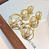 Alloy & Imitation Pearl Stud Dangle Earrings WG7B6BF-01-1