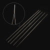 Iron Collapsible Big Eye Beading Needles ES001Y-S-100mm-01-2
