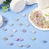 180Pcs 9 Colors Baking Paint Crackle Glass Beads DGLA-TA0001-06-4