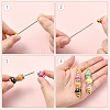 3 Pairs 3 Colors Plastic Dangle Earrings EJEW-YW0001-20-2