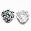 Tibetan Style Alloy Pendants X-PALLOY-R113-004-RS-2
