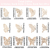 Butterfly Unfinished Wood Decorations for Craft Supplies DIY-SP0006-44-2