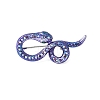 Snake Alloy Rhinestone Brooches for Backpack Clothes JEWB-V003-03P-2