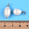 Natural Baroque Keshi Pearl Cultured Freshwater Pearl Pendants PEAR-Q013-01C-5