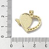 Brass Micro Pave Clear Cubic Zirconia Pendants KK-A221-02A-G-3