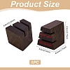 2-Slot Wood Finger Rings Display Stands RDIS-WH0006-33-2