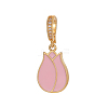 Brass Enamel Pendants KK-OY001-01G-1