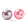 300Pcs Baking Painted Pearlized Glass Pearl Round Beads HY-FS0001-01A-3