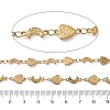 Hammered 304 Stainless Steel Triangle & Moon Link Chains SA-CBA21A8-01G-03-2