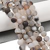 Natural Dendritic Agate Beads Strands G-A248-A04-01-1
