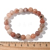 Natural Plum Blossom Jasper Beads Stretch Bracelets BJEW-F380-01-B08-5