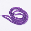 Baking Paint Transparent Glass Bead Strands GLAA-S031-4mm-36-2