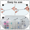 400Pcs 4 Styles PVC Round End Cap Cover FIND-GA0007-05-3