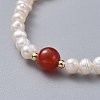 Stretch Grade A Natural Freshwater Pearl Bracelets BJEW-JB04623-04-2