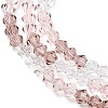 Transparent Gradient Color Glass Beads Strands GLAA-F131-01B-04-4