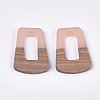 Resin & Walnut Wood Pendants X-RESI-S358-84F-2