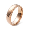 Ion Plating(IP) 304 Stainless Steel Flat Plain Band Rings STAS-I160-A-15mm-RG-1