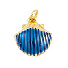 Rack Plating Brass Enamel Pendants X-KK-P269-09G-02-1