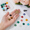 30Pcs 15 Style Natural & Synthetic Mixed Gemstone Cabochons G-FH0002-30-4