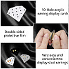 15Pcs 3 Colors Acrylic Earring Organizer Display Stands EDIS-WH20016-001-3