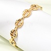 304 Stainless Steel Oval Ring Hinged Cuff Bangles for Women SA-CBAF851-07G-3