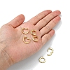 3Pairs 3 Style Clear Cubic Zirconia Heart & Rectangle & Ring Hoop Earrings EJEW-YW0001-05-5