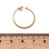 304 Stainless Steel & Natural Shell & Imitation Pearl Cuff Rings for Women RJEW-G372-01G-01-5