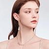 DELORIGIN 24Pcs 4 Style Bowknot Brass Stud Earring Findings DIY-DR0001-30-7