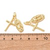 Religion Brass Pendants KK-CBA9CD4-01G-3